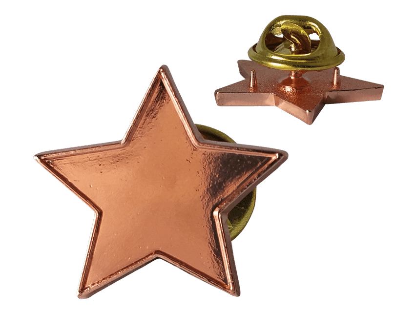 Badge Bronze Star Enamel