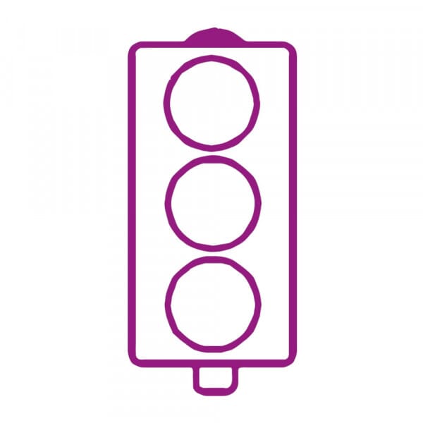 Stamper: No Words Traffic Light - Purple
