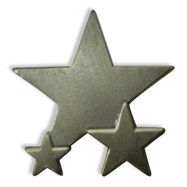 Badge: Plain Star - Metal