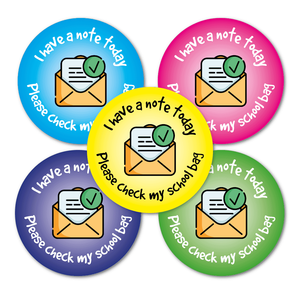 Sticker: Note In My Bag - 125 Stickers per pack