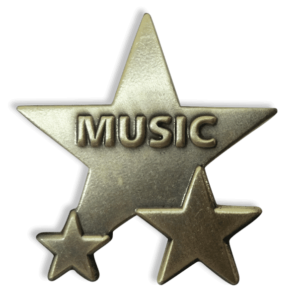 Badge: Music Star - Metal