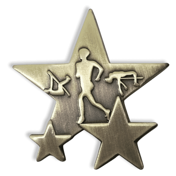 Badge: Athletics Star - Metal