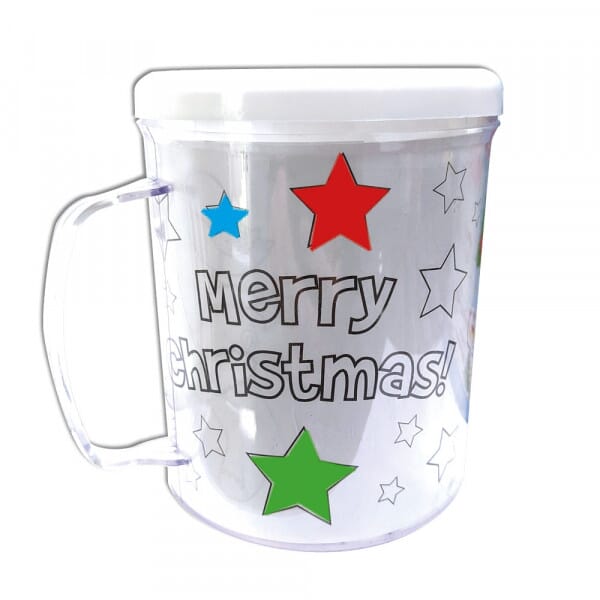Christmas Colour-in Mugs