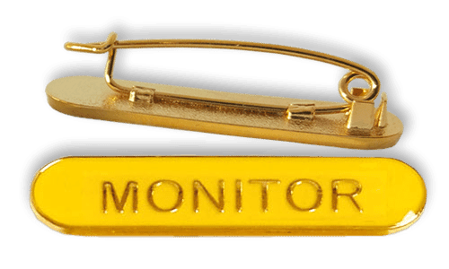Badge: Monitor Bar Yellow - Enamel