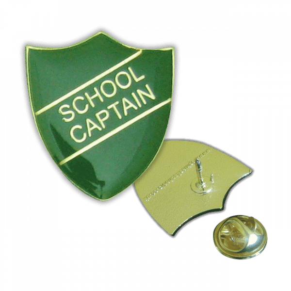 Badge: School Captain Green - Enamel