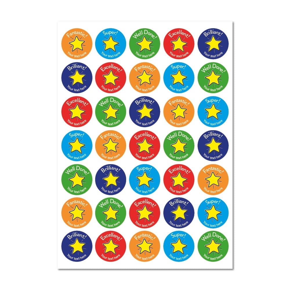 Quick Personalised Star Stickers