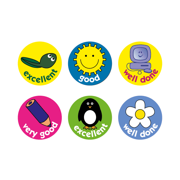 A5 10mm Caption Compilation Stickers - Pack Of 750