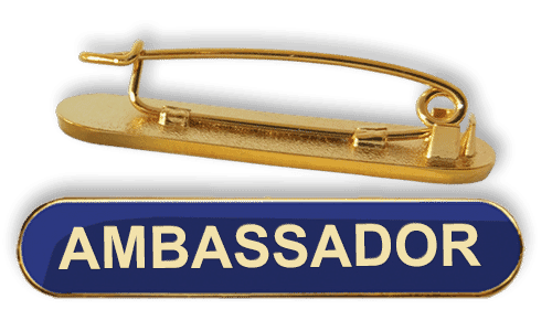 Badge: Ambassador Bar Blue - Enamel