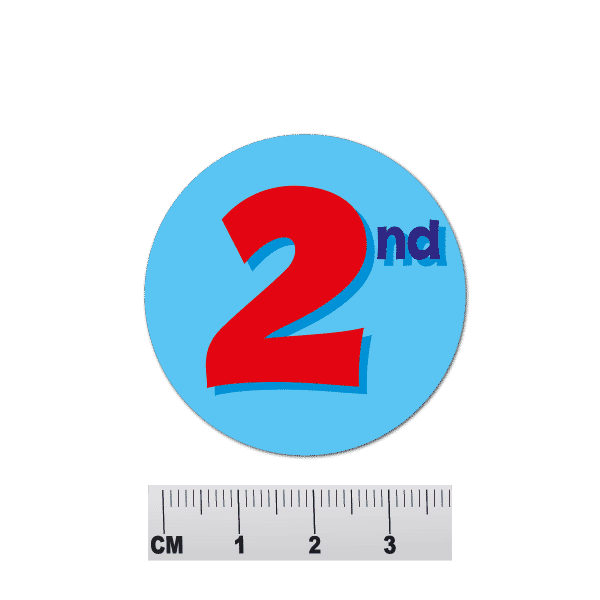 2nd Stickers - 75 stickers per pack