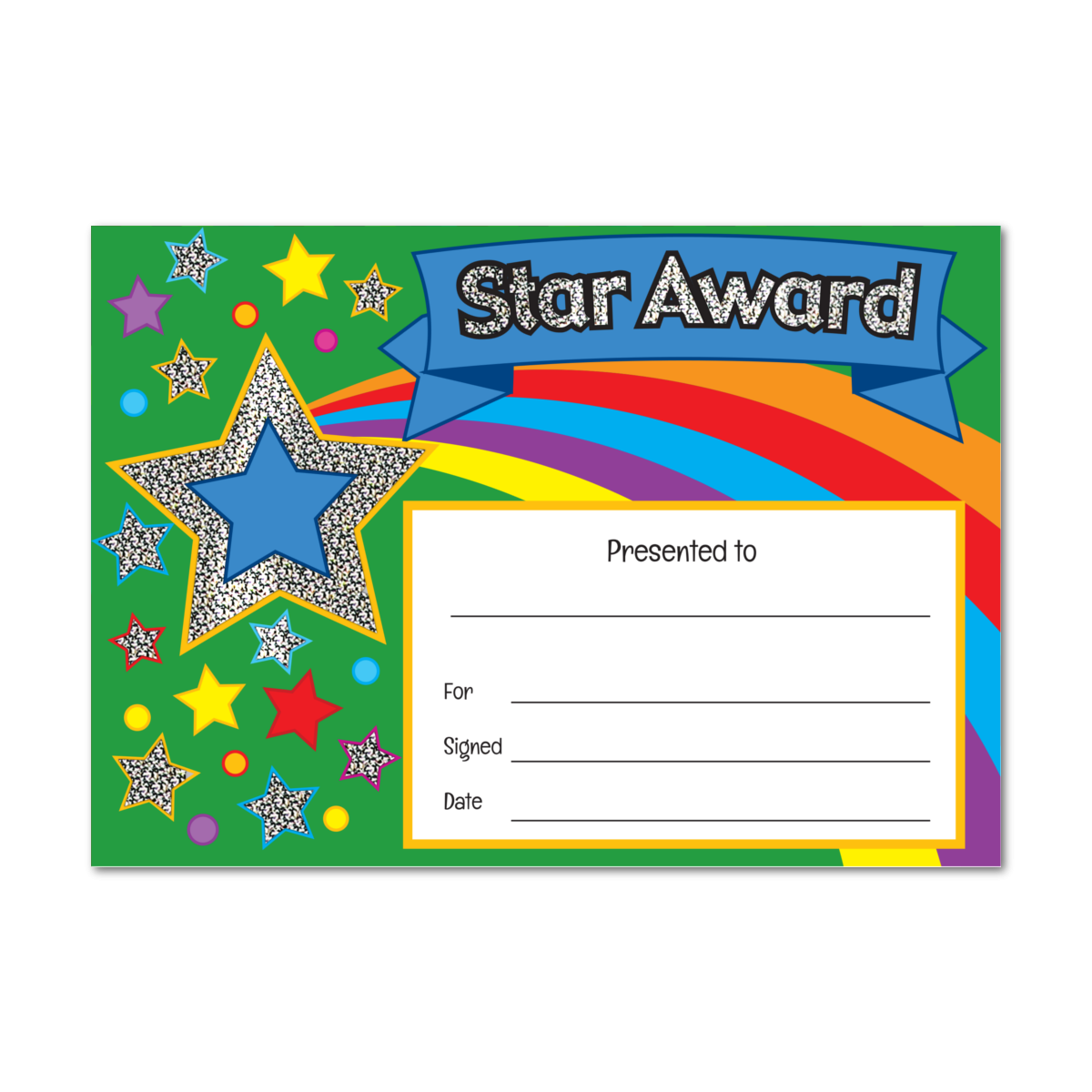 Star Award Sparkling Certificate