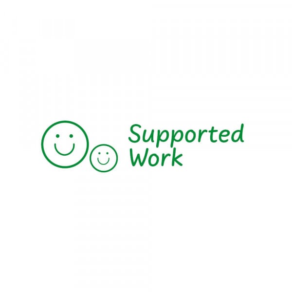 Rectangular Stamper: Supported Work - Green