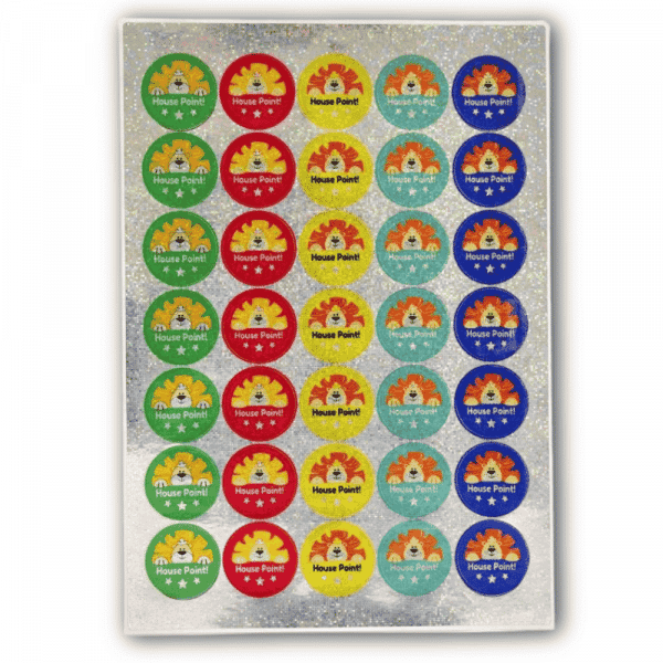 Stickers: Sparkling House Point Lion 35mm
