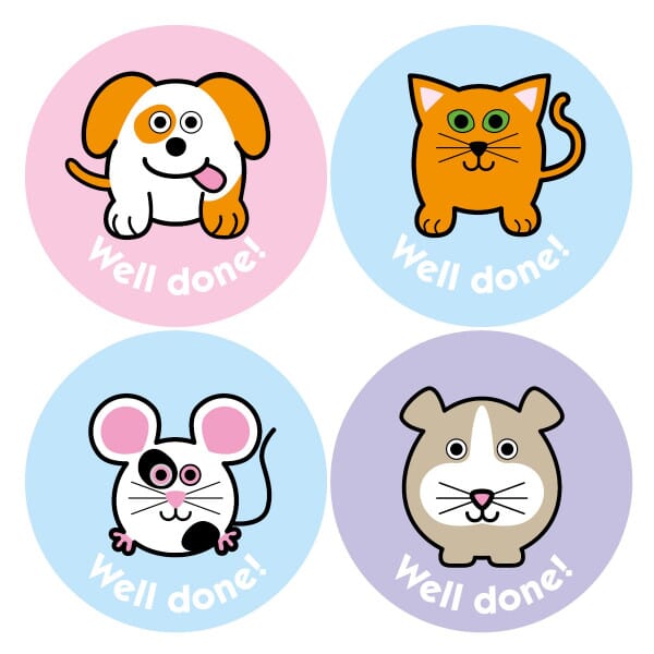 Sweet Berry Purr-fume Pets, 75 38mm 'Well Done!' Scratch And Sniff Stickers