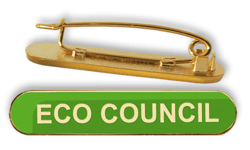Badge: Eco Council Bar Green - Enamel