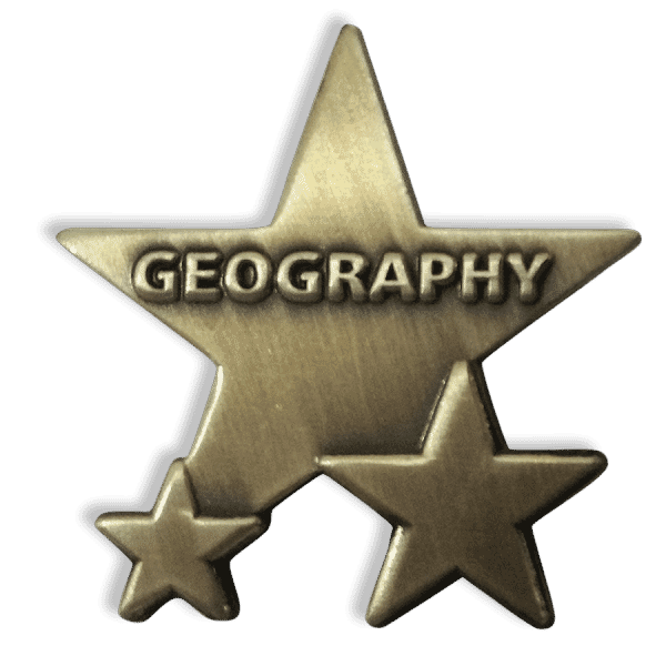 Badge: Geography Star - Metal