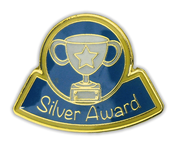 Badge: Silver Award - Enamel