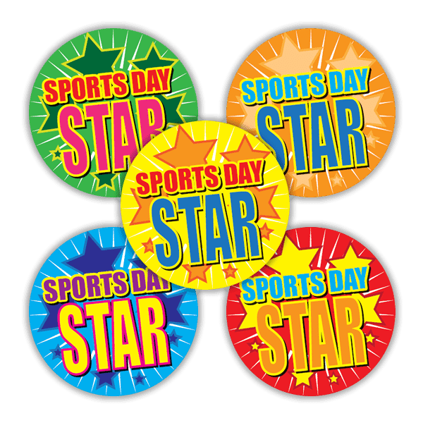 Sticker: Sports Day Star Variety Pack