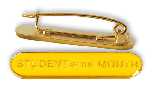 Badge: Student of the Month Yellow - Enamel
