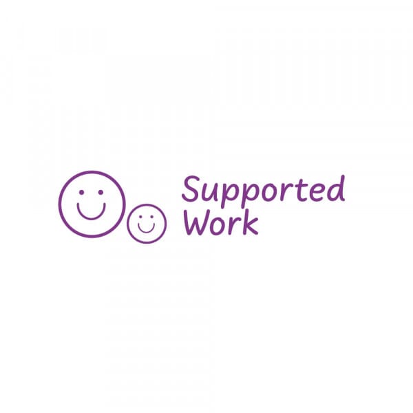 Rectangular Stamper: Supported Work - Purple