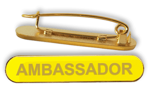 Badge: Ambassador Bar Yellow - Enamel