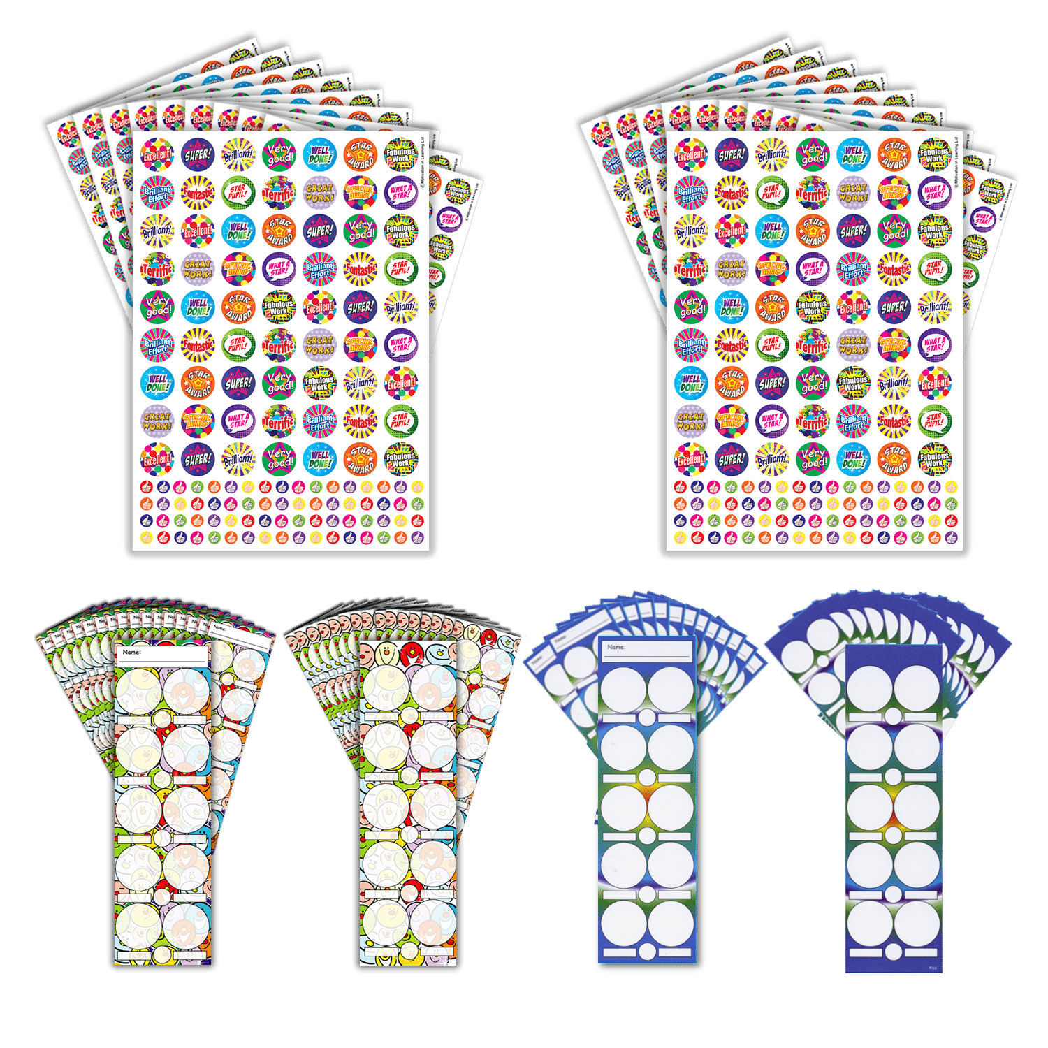 Bookmark: Bookmarks & Stickers Classpack