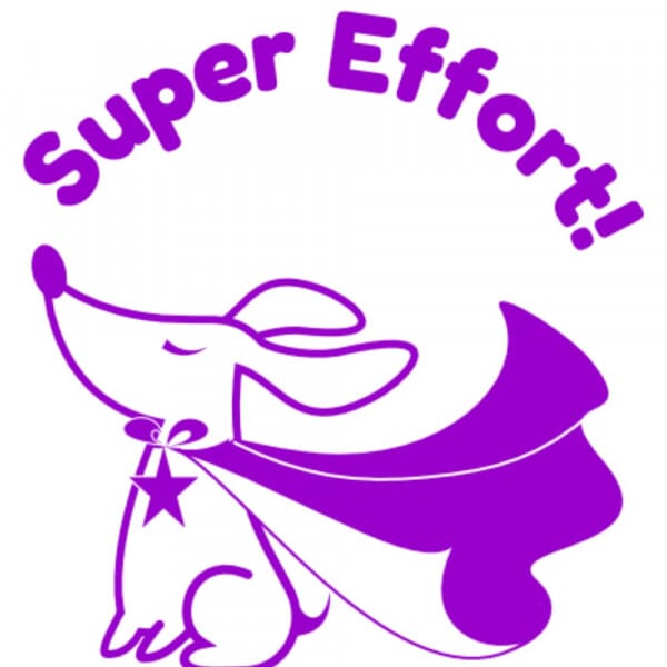 Stamper: Super Effort Dog With Cape