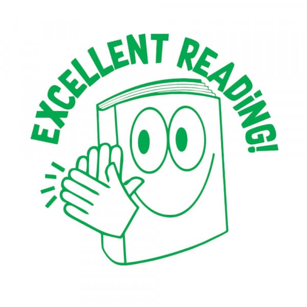 Stamper: Excellent Reading! - Green