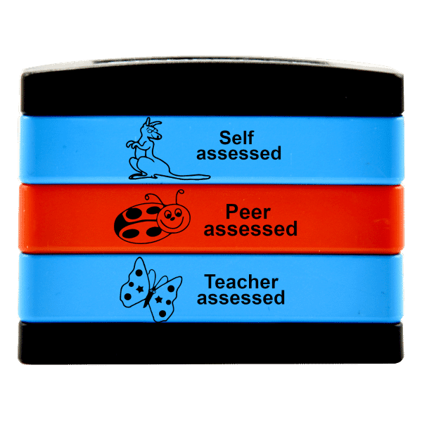 Stamp Stack: 3 High - Self Assessed / Peer Assessed / Teacher Assessed