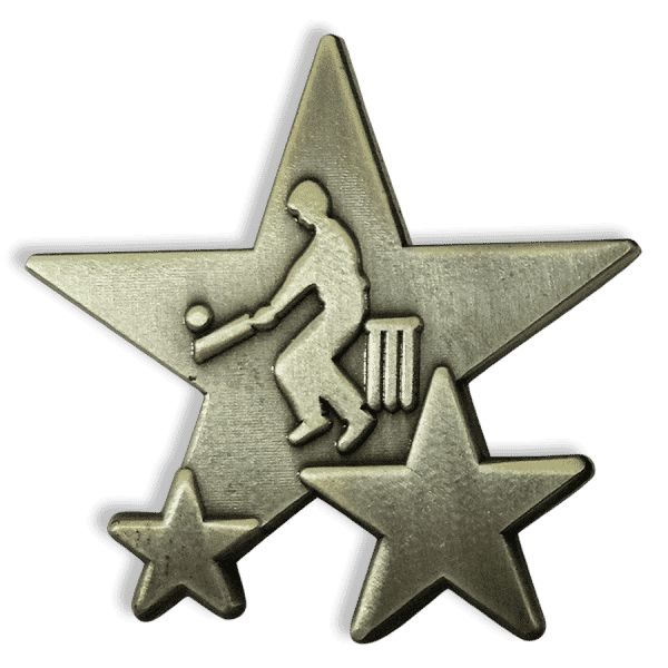 Badge: Cricket Star - Metal