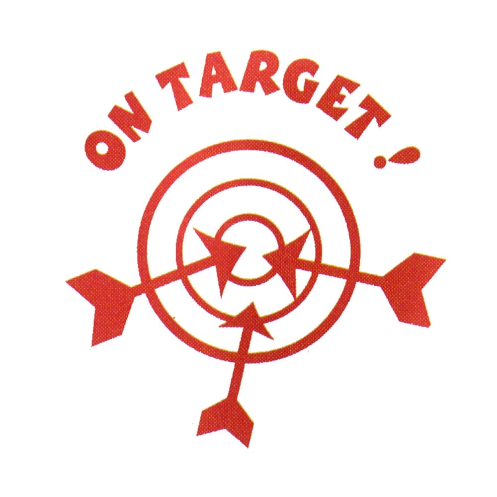 Over Target Stamp Red On Target Stamper - 28mm impression