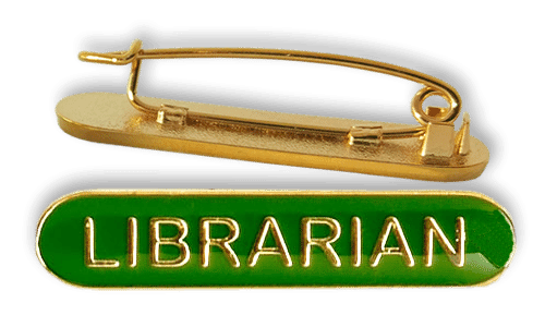 Badge: Librarian Bar Green - Enamel