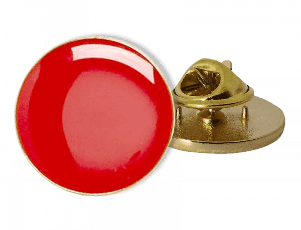 Badge: Plain Circle Red - Enamel