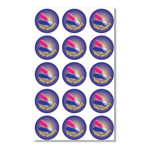 Super Writer Sticker Pen Super Writing Stickers - 75 stickers per pack