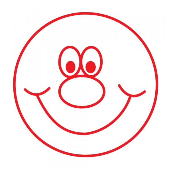 Stamper: Red Smiley Face