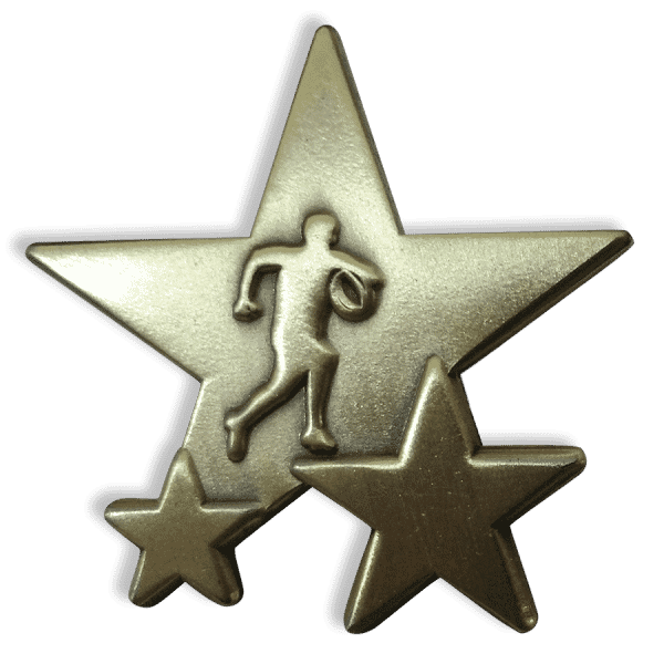 Badge: Rugby Star - Enamel