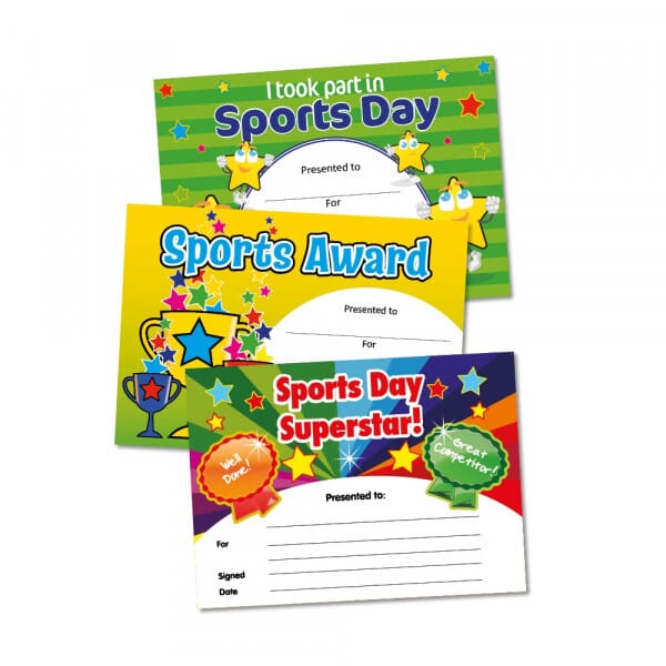 Sports Day Certificate Quick Pack – School Sports Certificates for Pupils