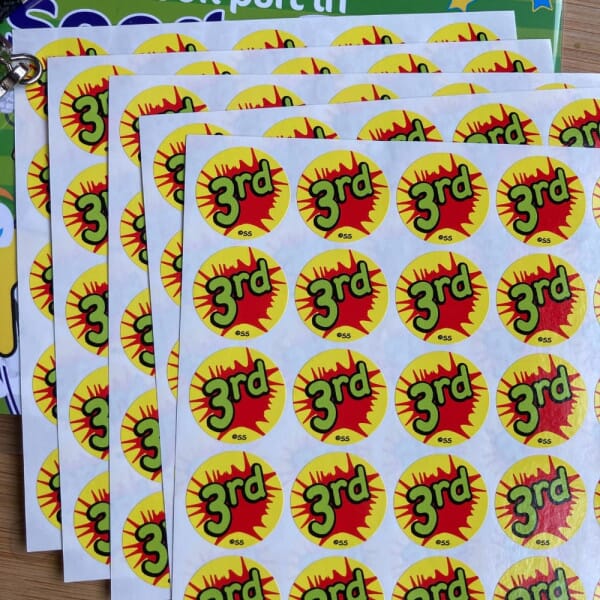 Sticker: 3rd Place - 125 Stickers per Pack
