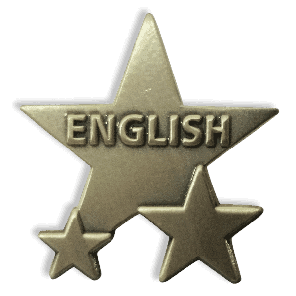 Badge: English Star - Metal