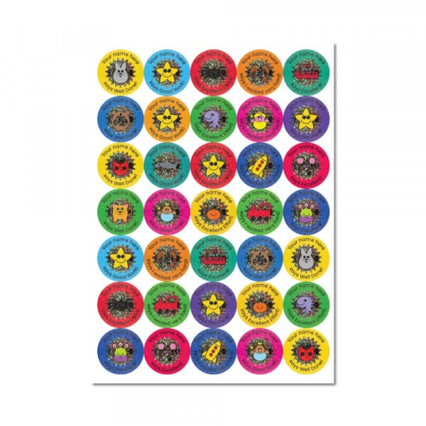 Quick Personalised Sparkly Stickers: Mixed Praise From The Sticker Factory (35mm)