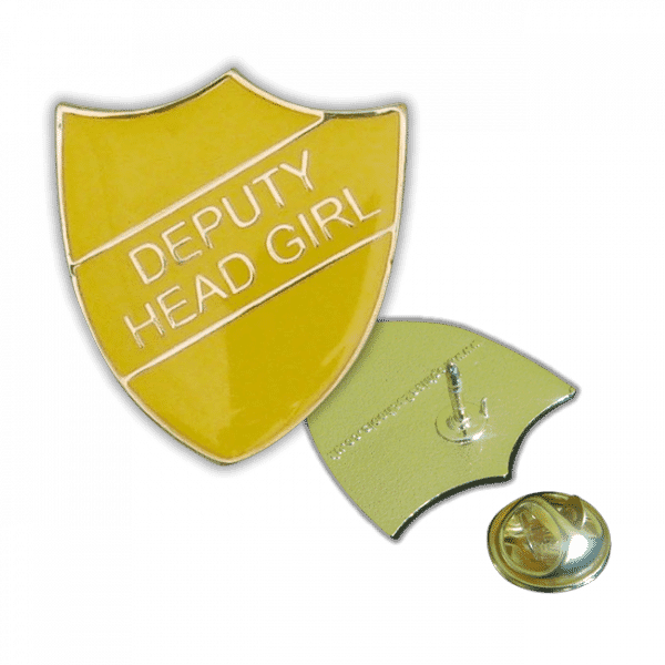 Badge: Deputy Head Girl Yellow - Enamel