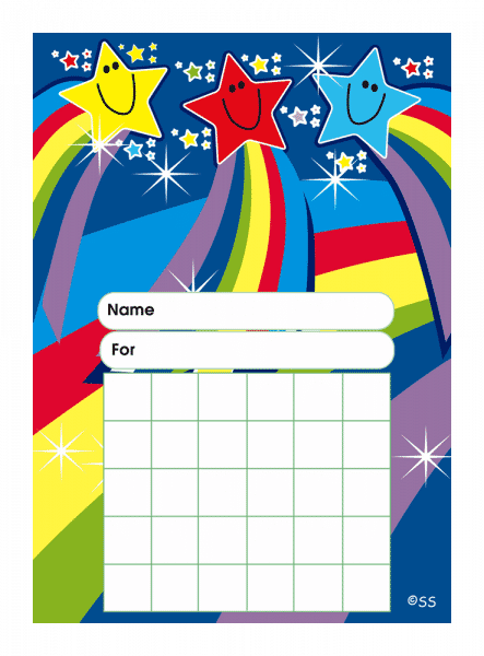 Progress Chart: Smiley Stars