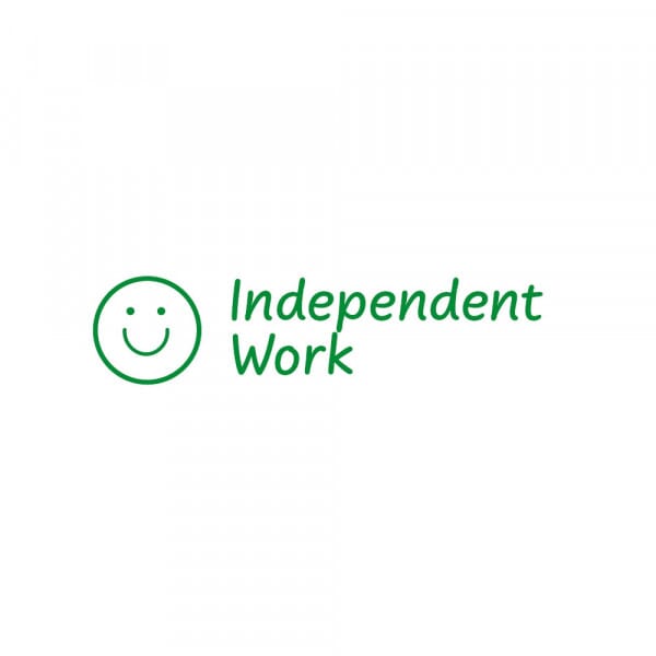 Rectangular Stamper: Independent Work - Green