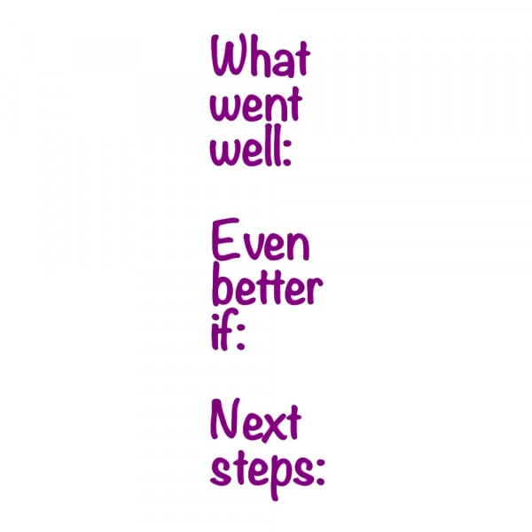 Stamper: What Went Well Even Better If - Purple