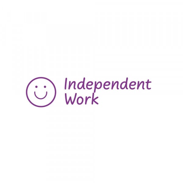Rectangular Stamper: Independent Work - Purple