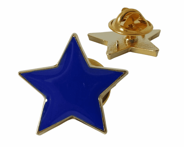 Badge: Blue Star - Enamel