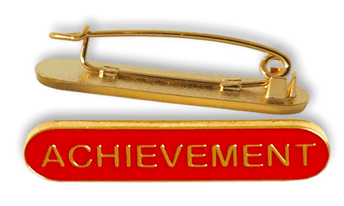 Badge: Achievement Bar Red - Enamel