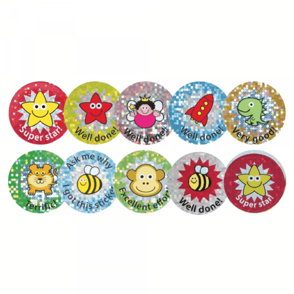 28mm Sparkly Stickers - Mixed Pack
