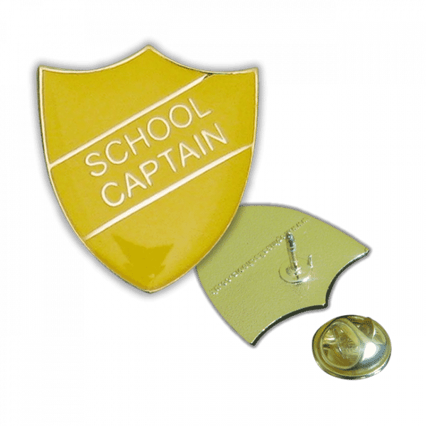 Badge: School Captain Yellow - Enamel