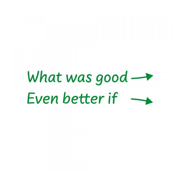 Rectangular Stamper: What Was Good, Even Better If - Green