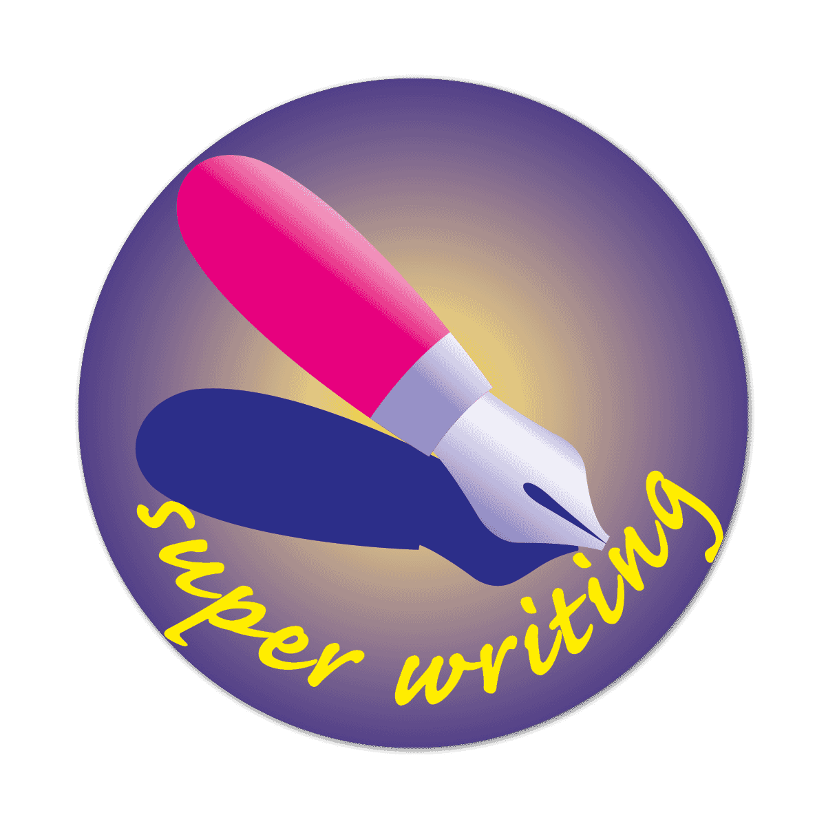Pen Super Writing Stickers - 75 stickers per pack